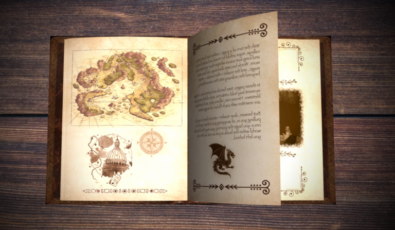 story book flipping through pages
